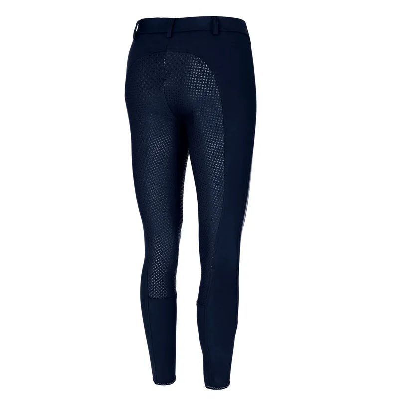 Pikeur Lucinda Grip W8 Stripe Ladies Breeches - Navy-1