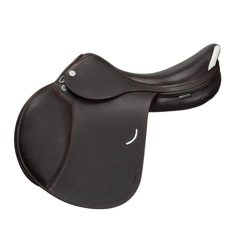 Prestige Paris Double Flap Jump Saddle - Tobacco - 17 inch 35