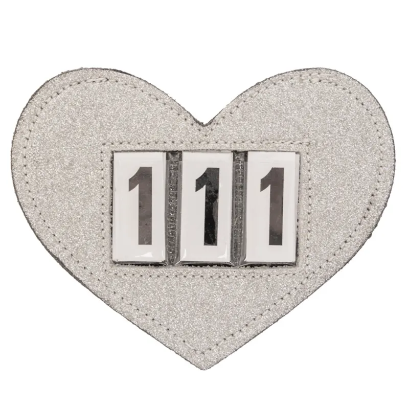 QHP Number Holder - Silver Heart