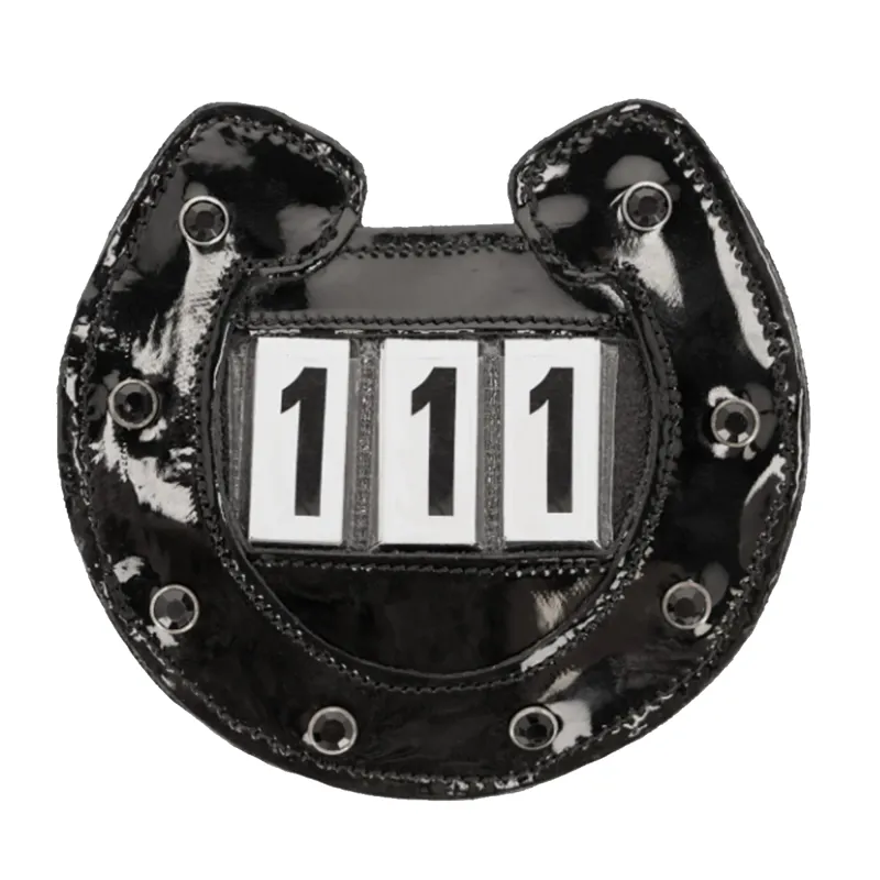 QHP Number Holder - Horseshoe Black