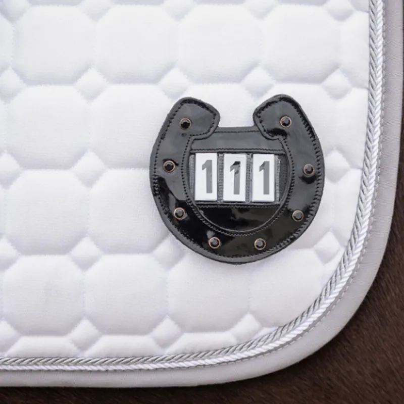 QHP Number Holder - Horseshoe Black-2