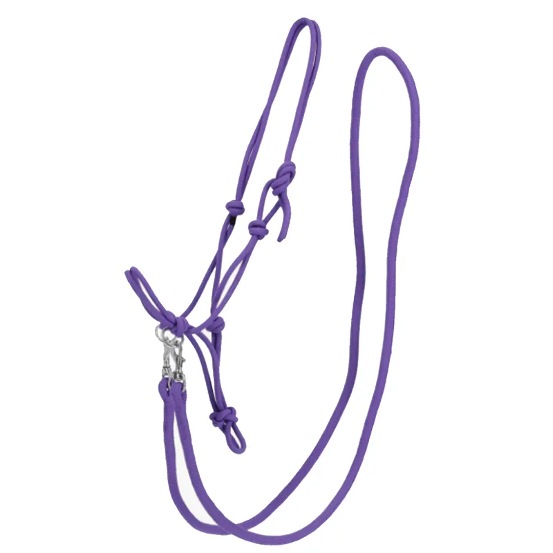 QHP Rope Halter and Rein - Passion Flower