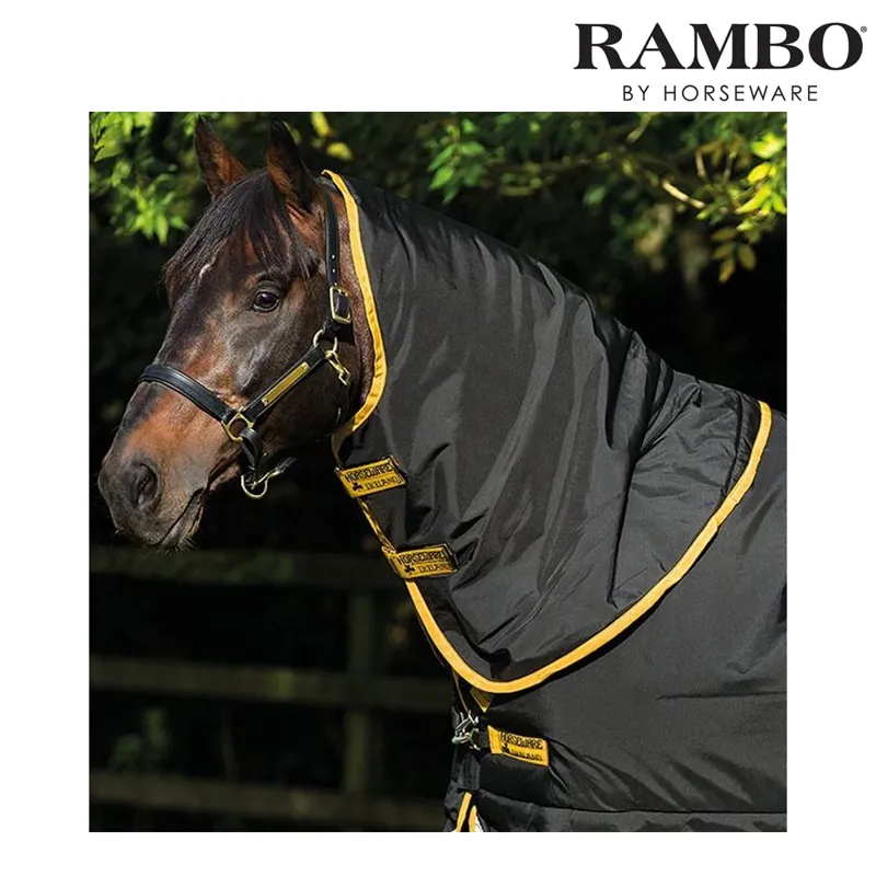 Horseware Rambo Supreme Hood Heavy 250g - Black/Gold