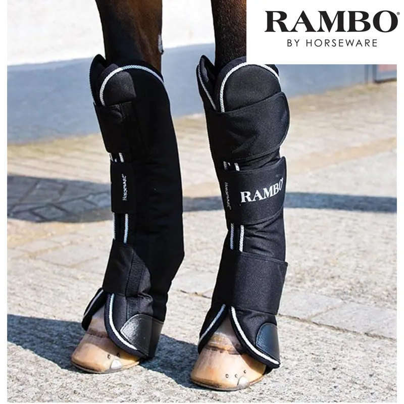Horseware Rambo Travel Boots - Black/Silver