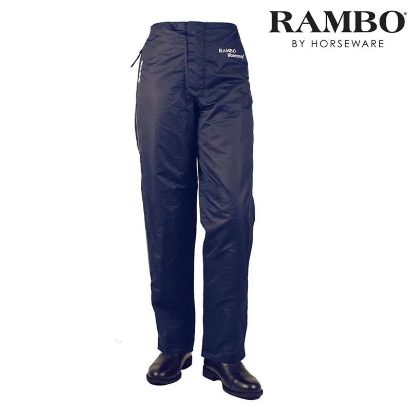 Rambo Waterproof Pull Up Trousers - Navy