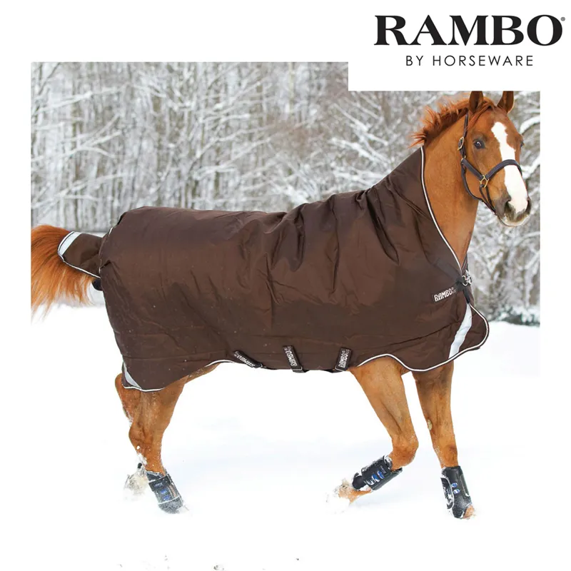 Horseware Rambo Wug 450g Turnout Rug With Vari-Layer - Chocolate/Choc/Cream
