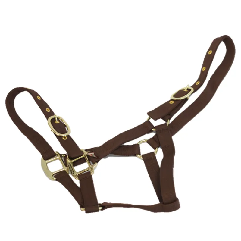 Equisential Nylon Headcollar - Brown-1