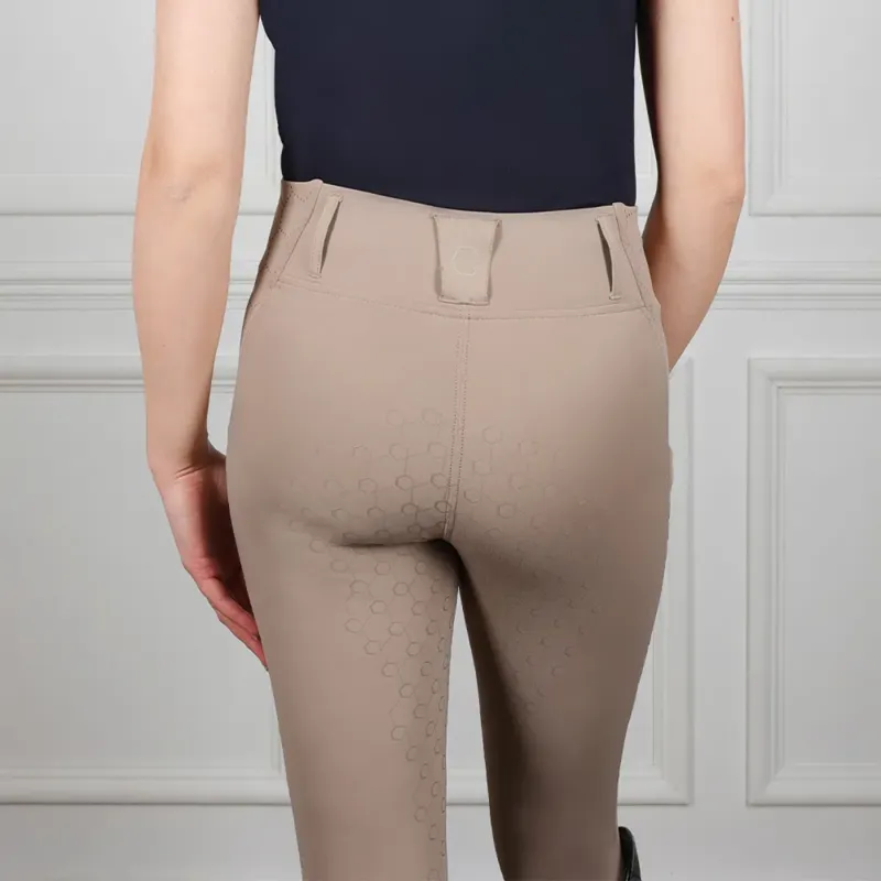 Coldstream Oxnam Competition Riding Tights - Taupe-2