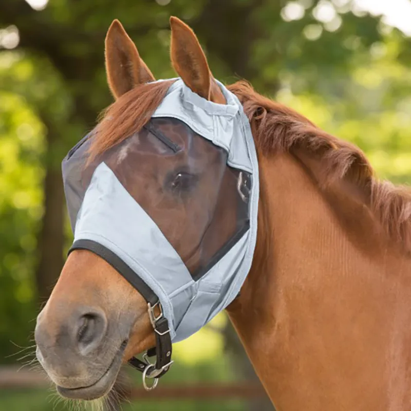Waldhausen Premium Fly Mask Without Ears - Silver Grey