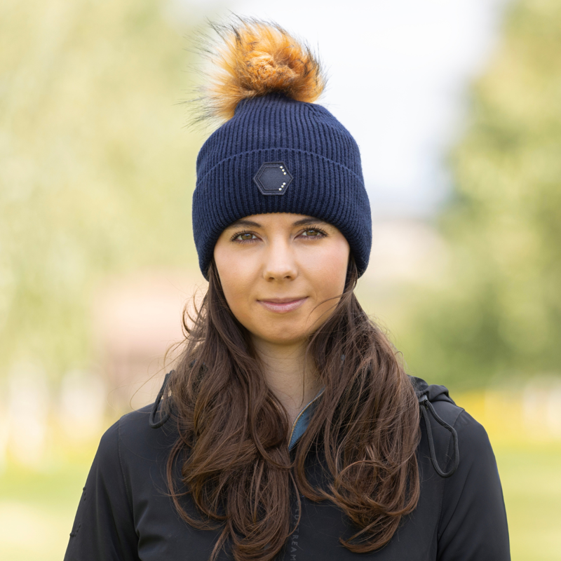 Coldstream Hawick Crystal Bobble Hat - Navy - One Size-3