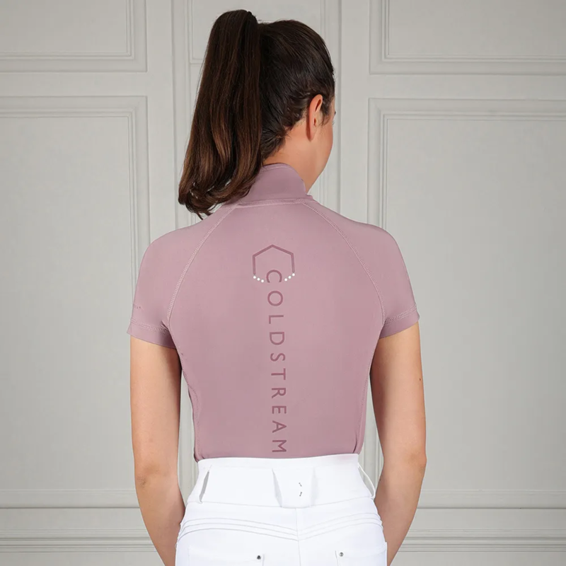 Coldstream Midlem Short Sleeve Base Layer - Dusky Pink-1