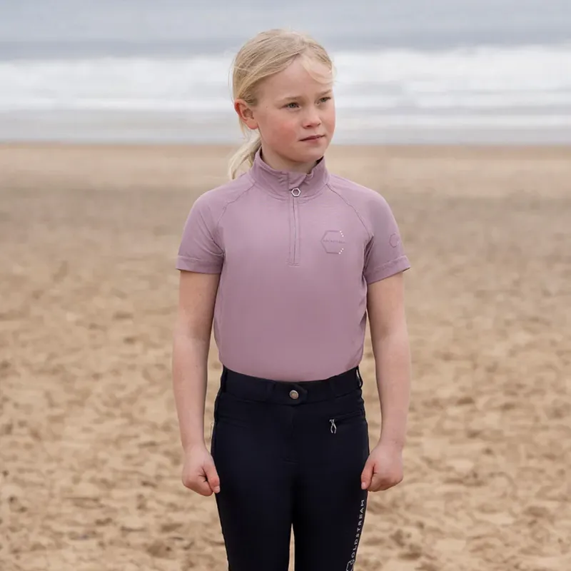 Coldstream Next Generation Midlem Short Sleeve Base Layer - Dusky Pink-4