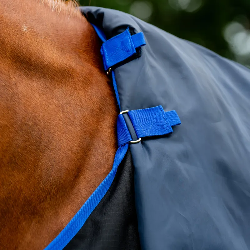 Horseware Amigo Ripstop 900 Plus 100g Turnout Rug - Black/Classic Blue-5
