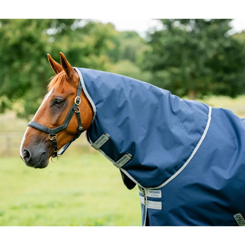 Horseware Amigo Ripstop 900 Plus 100g Turnout Rug - Navy/Titanium Grey-4