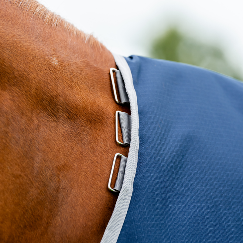 Horseware Amigo Ripstop 900 Plus 100g Turnout Rug - Navy/Titanium Grey-7