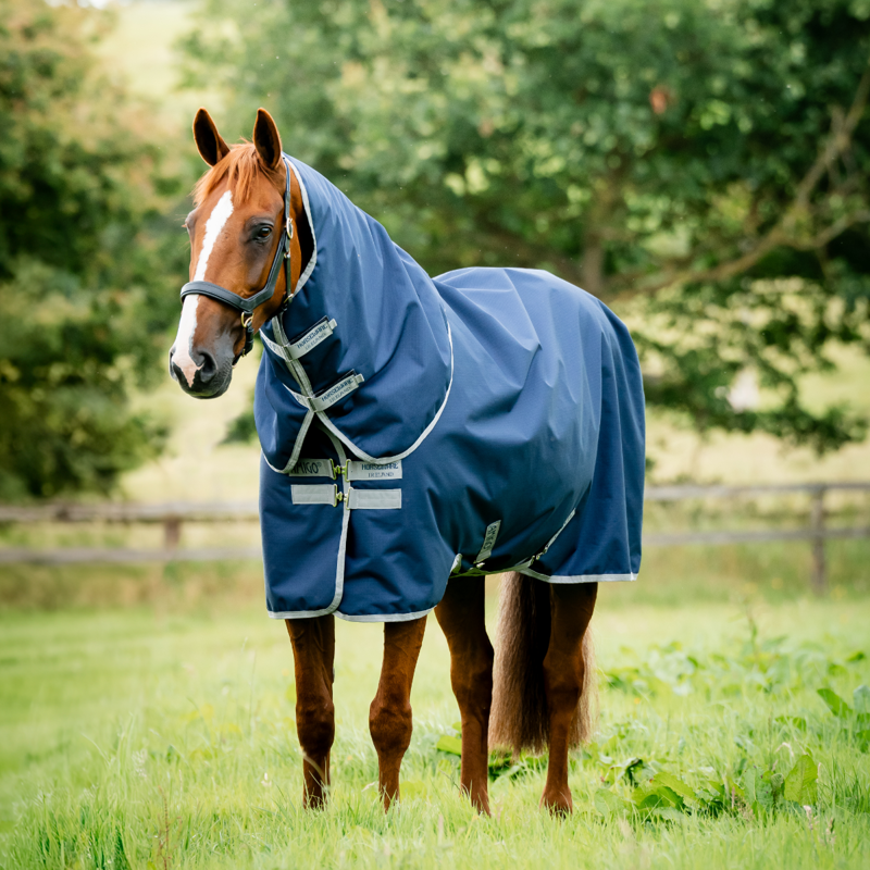 Horseware Amigo Ripstop 900 Plus 100g Turnout Rug - Navy/Titanium Grey-1