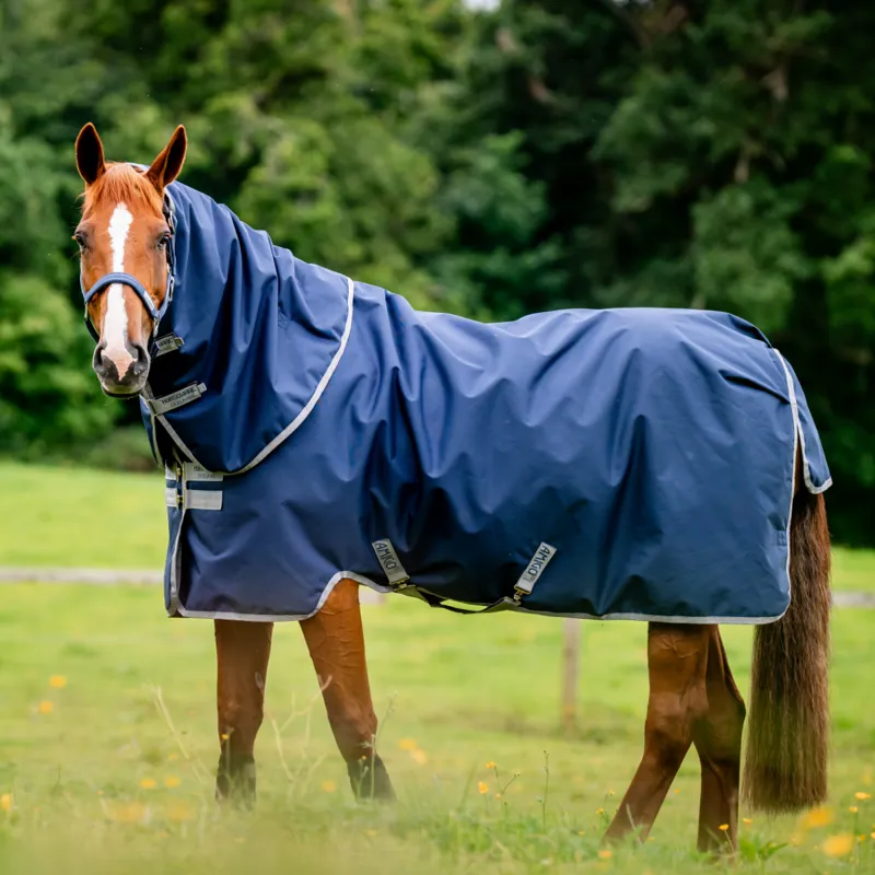 Horseware Amigo Ripstop 900 Plus 100g Turnout Rug - Navy/Titanium Grey