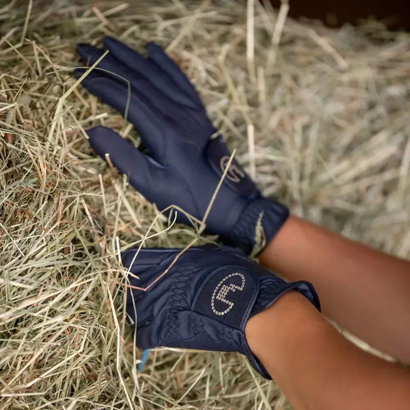 Roeckl Ladies Lisboa Gloves - Navy Blue-2