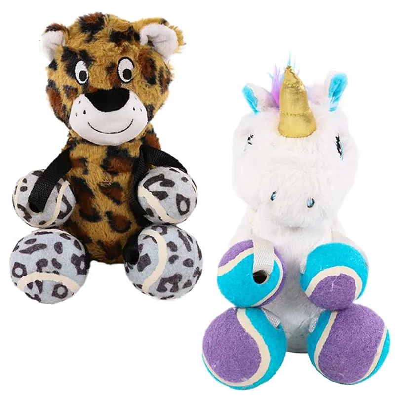 Rosewood Tennis Ball Leg Animals Toy - Assorted