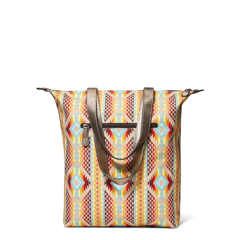 Ariat Women's Diamond Stripe Tall Tote  - Orange