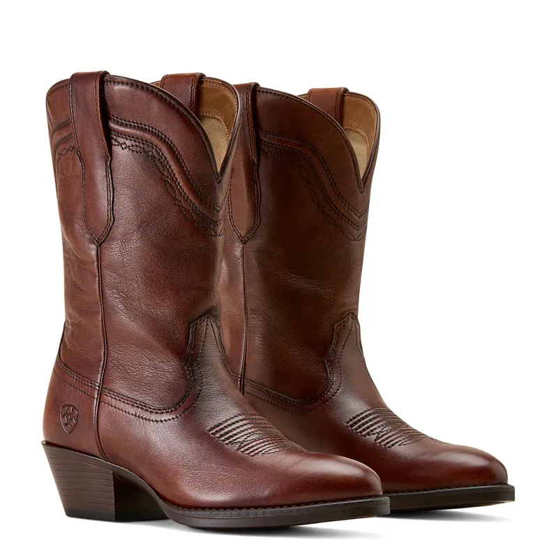 Ariat Women's Grayson R Toe Western Boot - Honey Bee-3