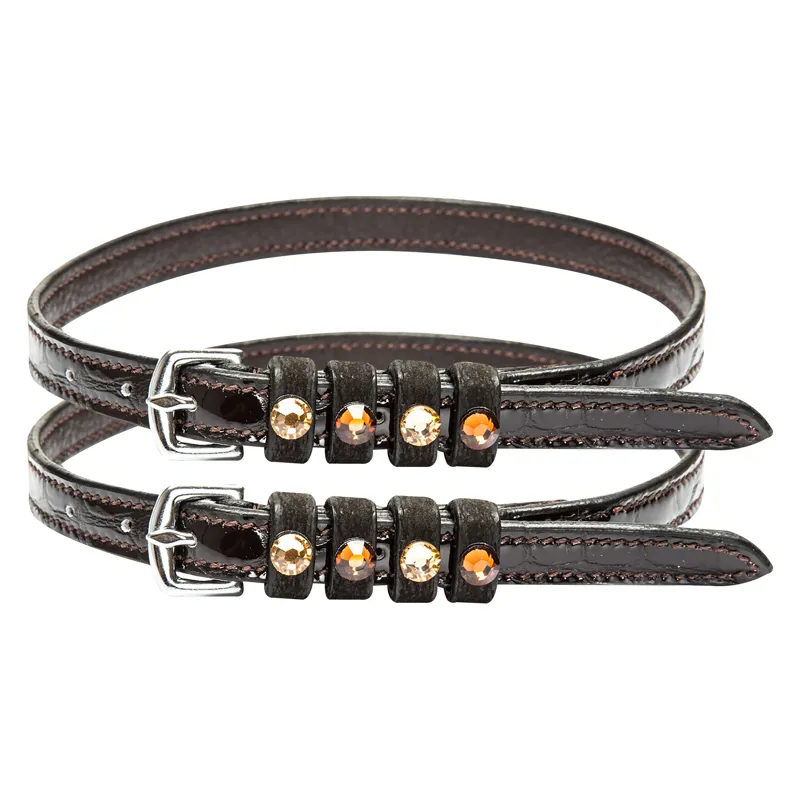 Imperial Riding Pardouz Spurstraps - Brown/Brown Croco