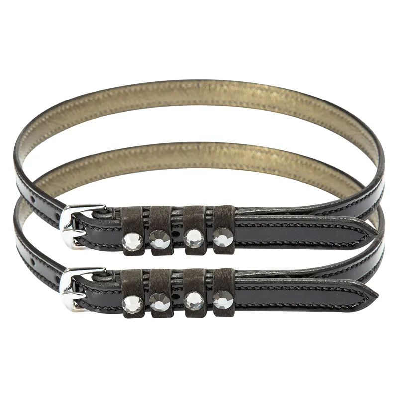 Imperial Riding Pardouz Spurstraps - Black Lack/Metallic