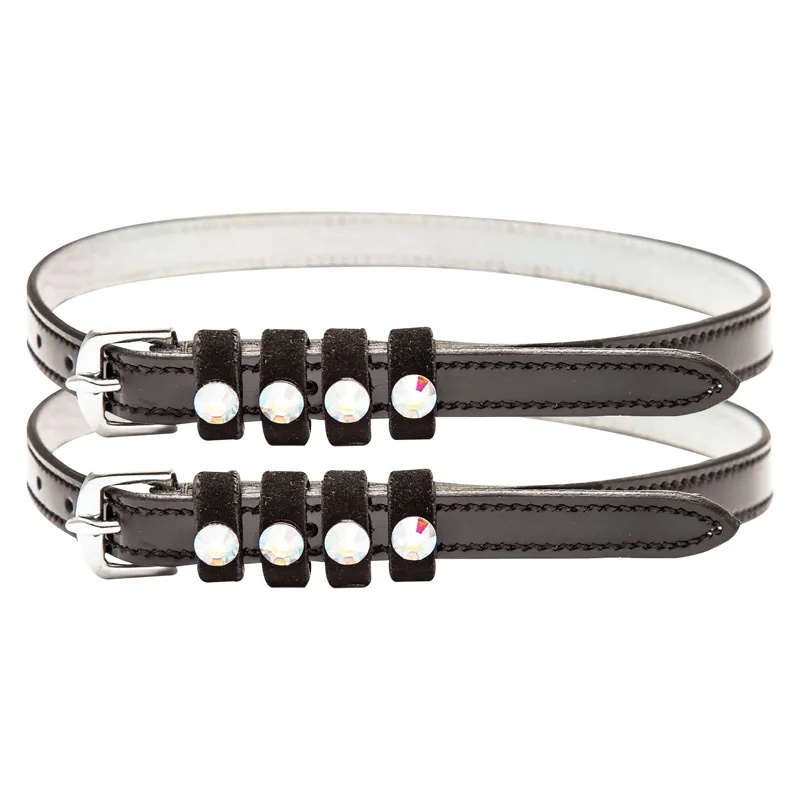 Imperial Riding Pardouz Spurstraps - Black/Black Hologram