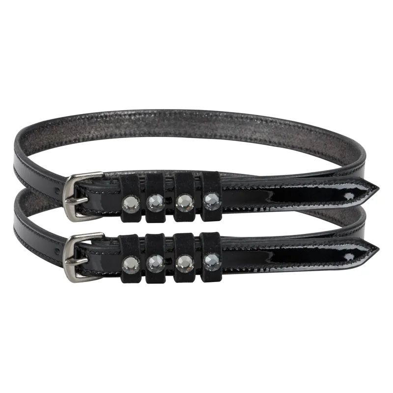 Imperial Riding Pardouz Spurstraps - Black/Black Sparkling
