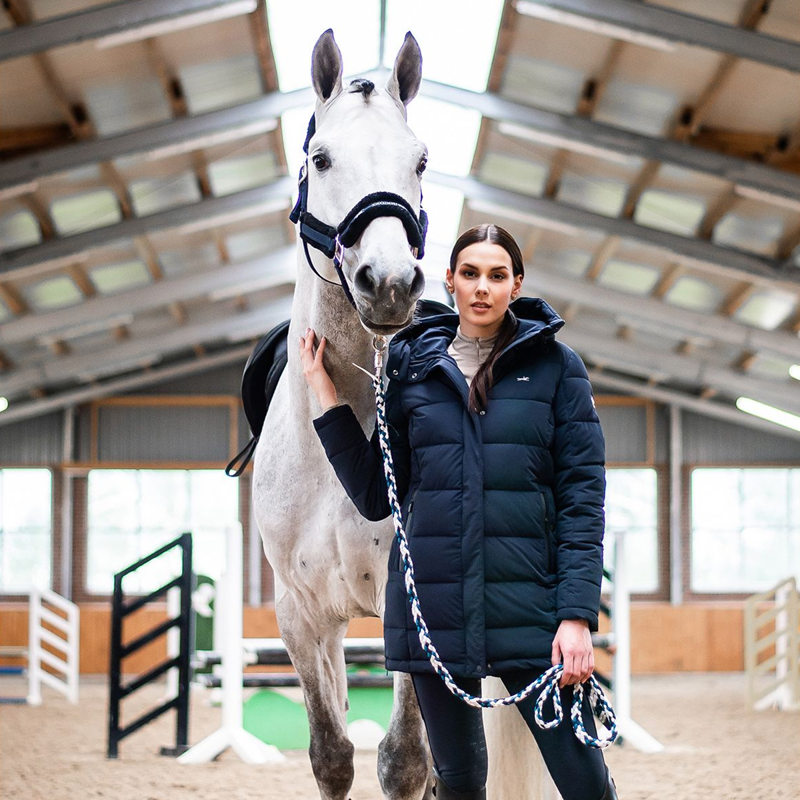 Schockemohle SPKai Style Ladies Quilted Jacket - Deep Night-10