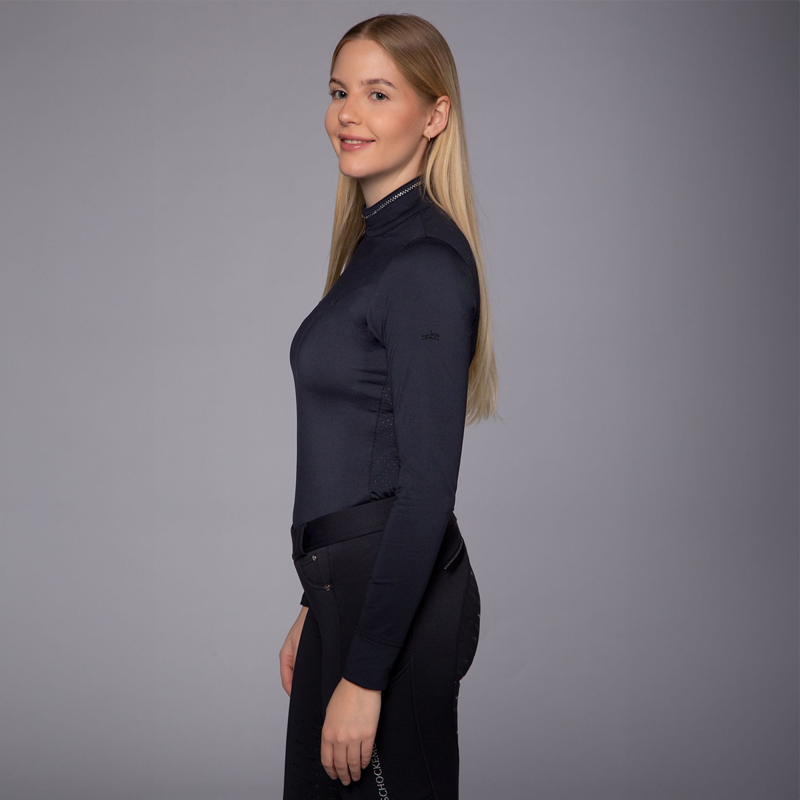Schockemohle SPPeppa Style Ladies Training Shirt - Deep Night-3