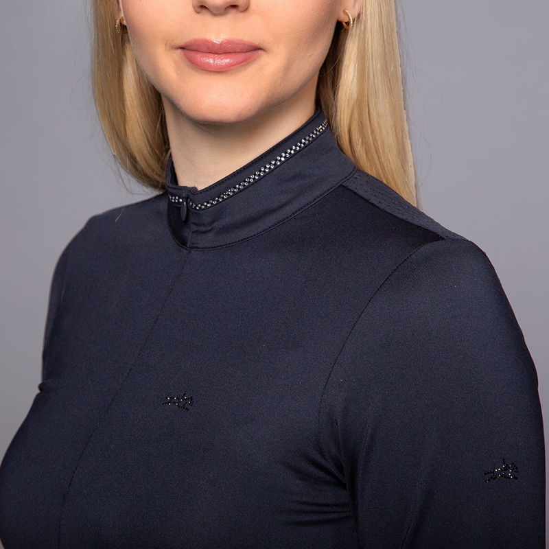 Schockemohle SPPeppa Style Ladies Training Shirt - Deep Night-5