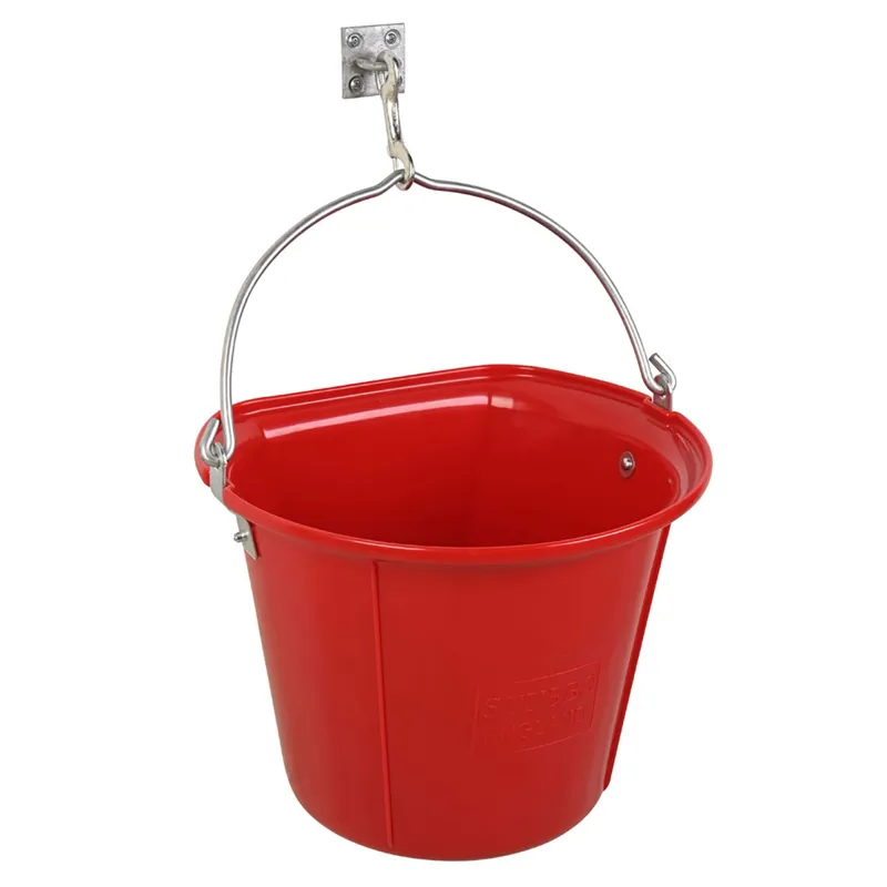 Stubbs Flat Sided Hanging Bucket 18L - Red