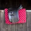Supreme Products Dotty Fleece Saddlepad - Rich Raspberry