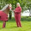 Supreme Products Child's Dotty Fleece Onesie - Rich Raspberry