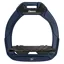 Flex-On Safe-On Junior Inclined Grip Stirrups - Navy Blue/Black/Black
