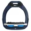Flex-On Safe-On Junior Inclined Grip Stirrups - Navy Blue/Grey/Light Blue