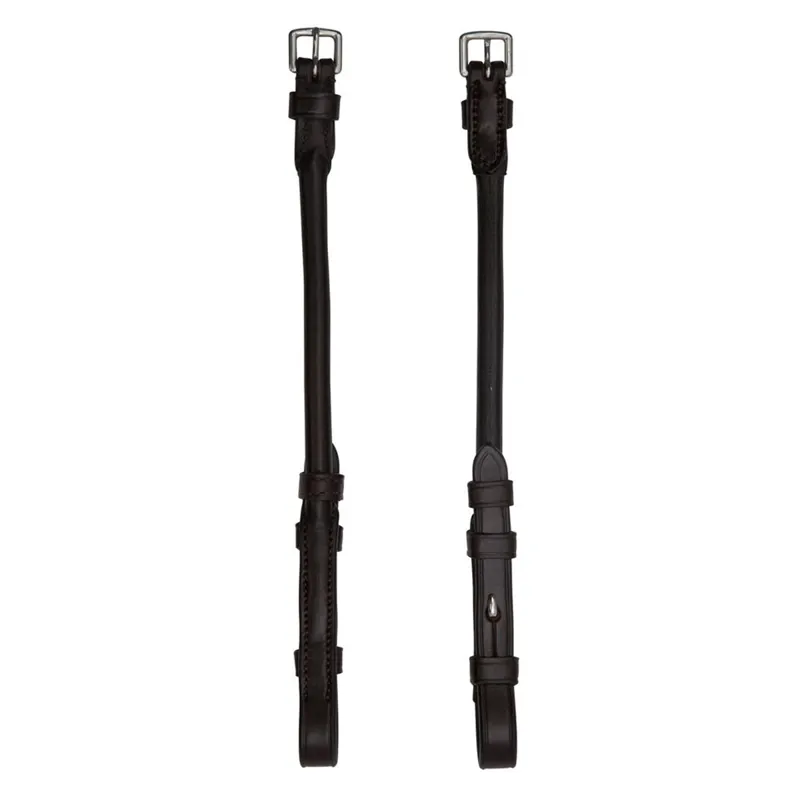 Schockemohle Anatomic Round Cheekpieces - Black/Silver