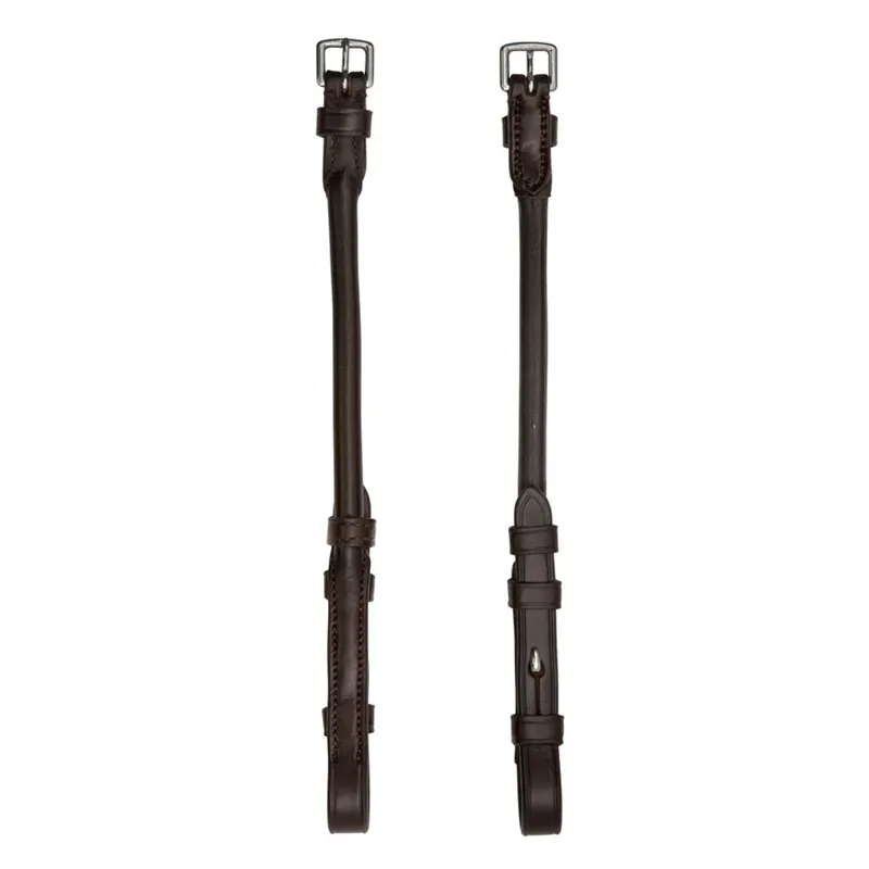 Schockemohle Anatomic Round Cheekpieces - Espresso/Silver