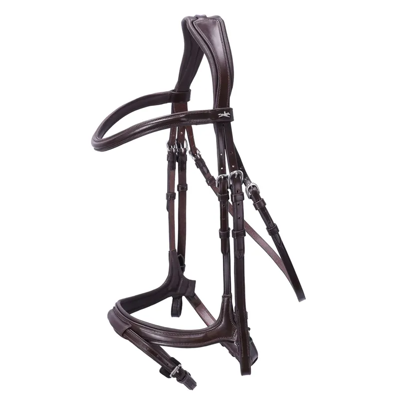 Schockemohle Ancona Select Bridle - Espresso/Silver