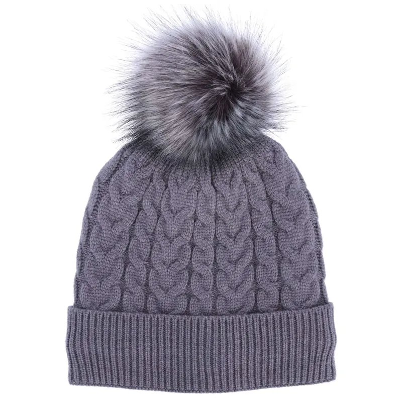 Schockemohle Baila Style Bobble Hat - Asphalt