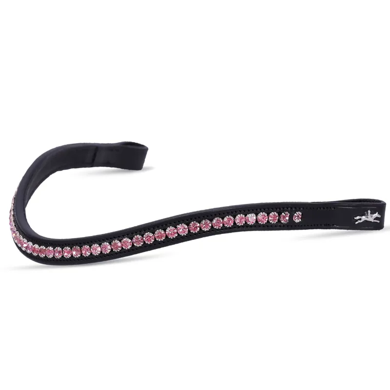 Schockemohle Browband Diamond Select - Black/Light Pink