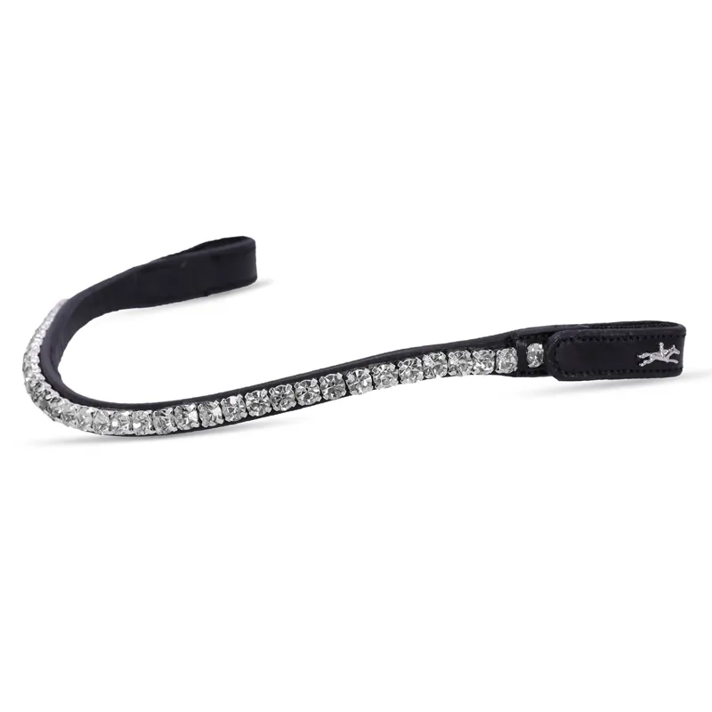 Schockemohle Siena Browband - Black/Crystal