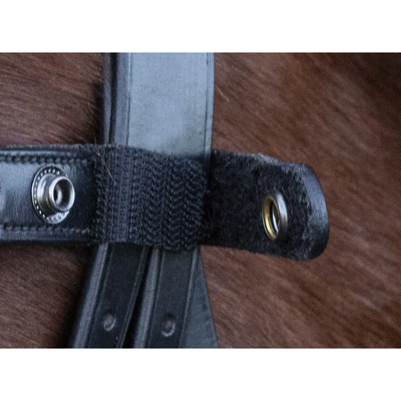 Schockemohle Siena Browband - Black/Light Blue-1