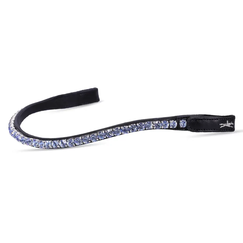 Schockemohle Siena Browband - Black/Light Blue