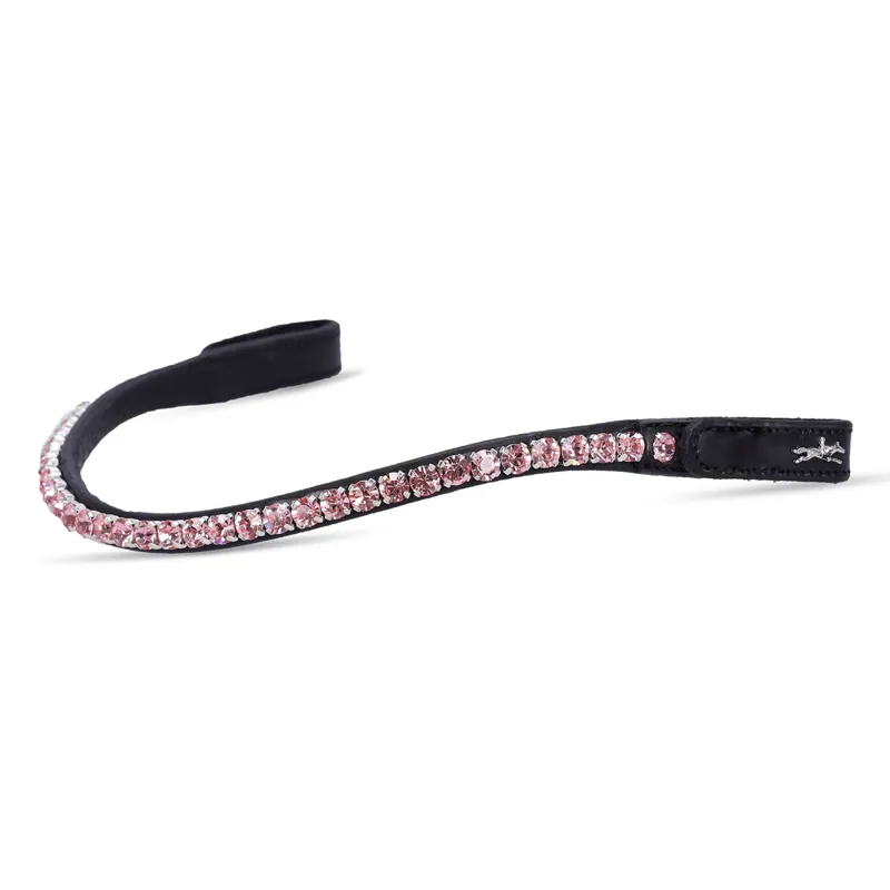 Schockemohle Siena Browband - Black/Light Pink