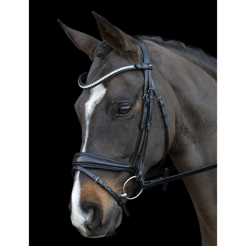 Schockemohle Charleston Bridle - Black/Silver-1