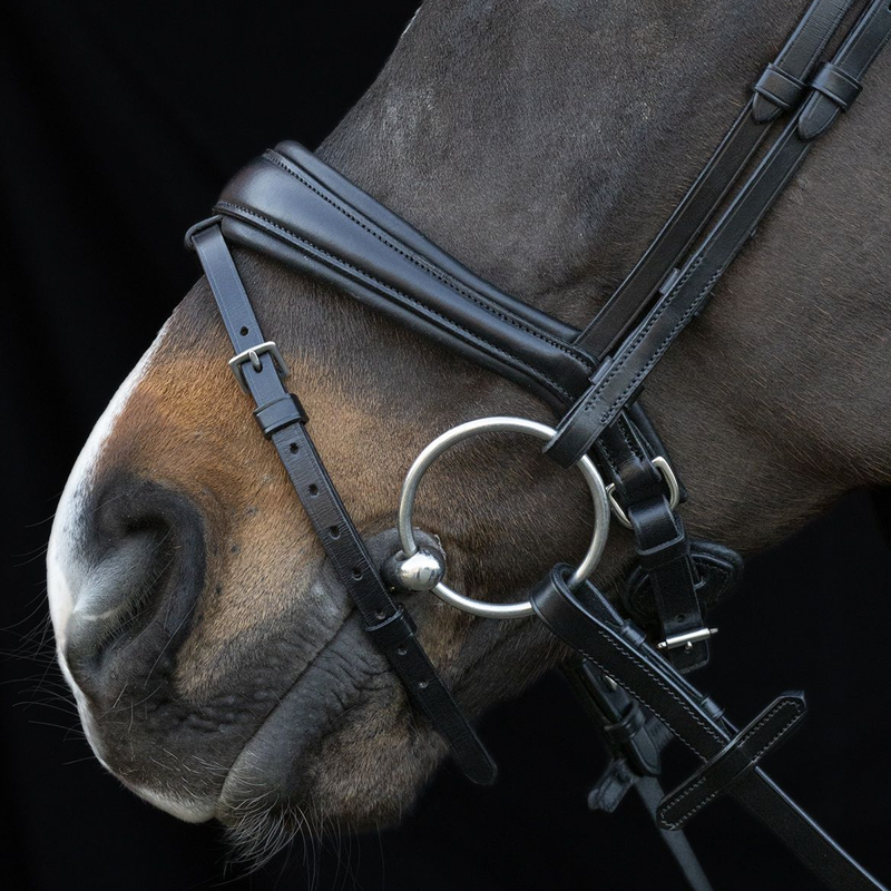 Schockemohle Charleston Bridle - Black/Silver-2