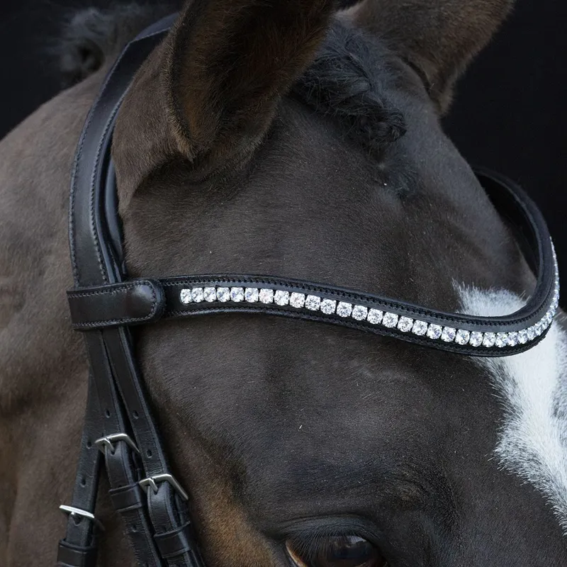 Schockemohle Charleston Bridle - Black/Silver-3