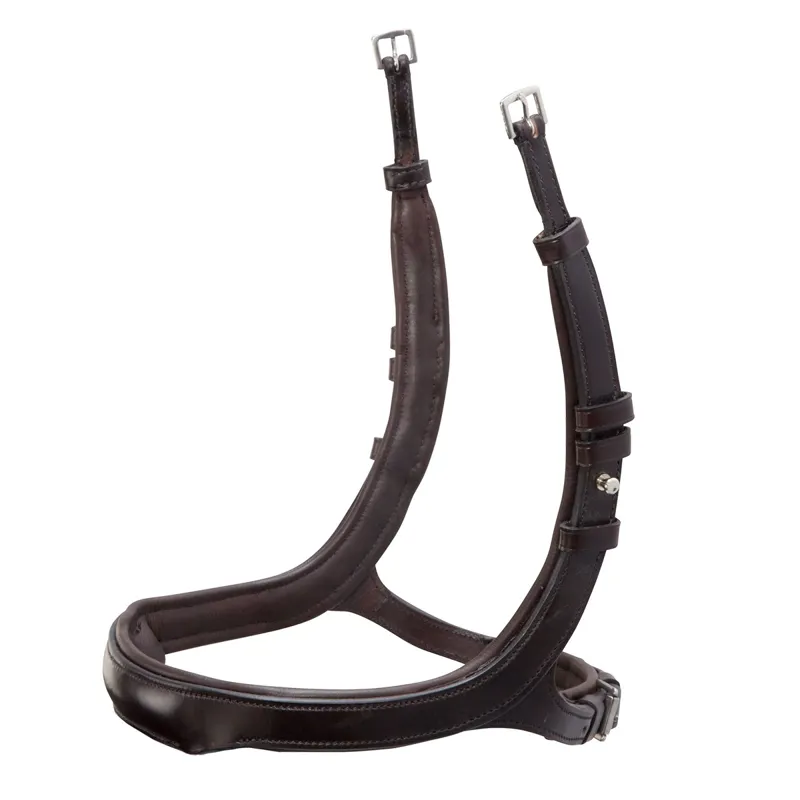 Schockemohle Equitus Delta Noseband - Espresso/Silver